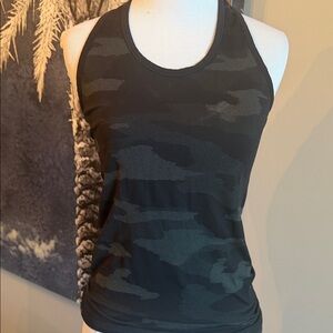 Athleta Black Camo Racerback Tank